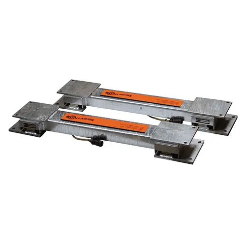 Two 11,000 lbs scale load bars with orange labels, shown on a plain white background.