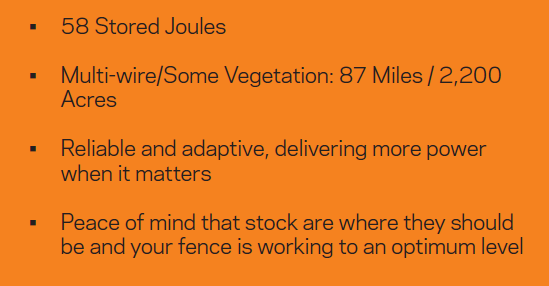 M5800i 58 Joule / Powers up to 430 Miles / 2700 Acres - Gallagher Electric Fence