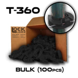 Lock Jawz 360° T-Post Insulator | 100 Pack | Black - Gallagher Electric Fence