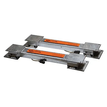 Two 11,000 lbs scale load bars with orange labels, shown on a plain white background.