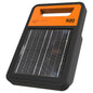 Gallagher S20 Solar Fence Charger with orange banner and black solar panel with rugged case
