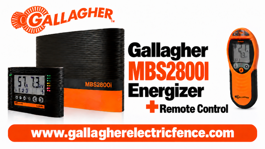 Gallagher MBS2800i multi powered electric fence energizer with remote control and digital display deal