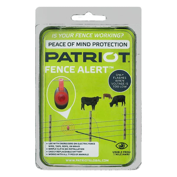 Patriot Fence Alert in green packaging on a white background