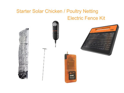 Gallagher chicken and poultry netting fence assortment with several products on a white background