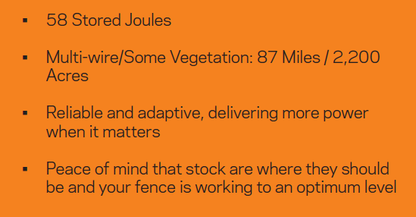 M5800i 58 Joule / Powers up to 430 Miles + Remote - Gallagher Electric Fence