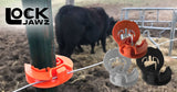 Lock Jawz 360° T-Post Insulator | 500 Pack | Orange - Gallagher Electric Fence