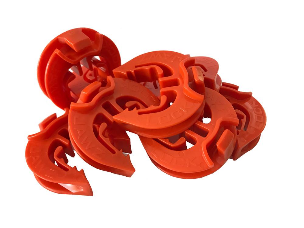 Lock Jawz 360° T-Post Insulator | 250 Pack | Orange - Gallagher Electric Fence