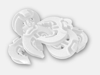 Lock Jawz 360° T-Post Insulator | 250 Pack | White - Gallagher Electric Fence