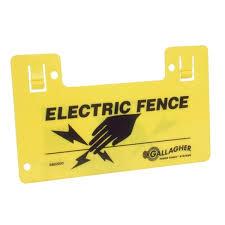 10 Electric Fence Warning Signs - Gallagher Electric Fence