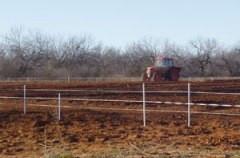 1 Acre Deer & Wildlife Food Plot Fence Kit  being installed