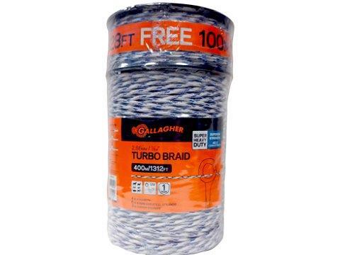 7/64" Diameter Turbo Braid 1312' + Free 328' - Gallagher Electric Fence