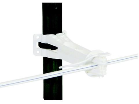 1100, White Multi-Post Offset Pinlock Insulators - Gallagher Electric Fence