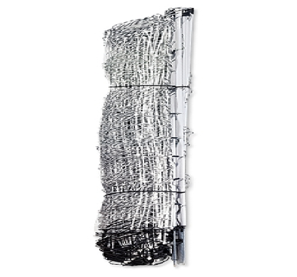 Roll of 35"X164' Sheep Net electric fencing on white background