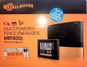 MB1800i + Remote / 18 Joule / 200 Mile / 1200 Acres - Gallagher Electric Fence