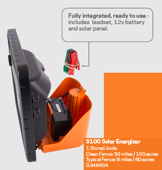 Case of 4, S100 Solar Energizers - Gallagher Electric Fence