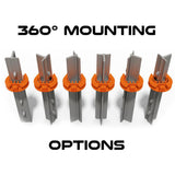 Lock Jawz 360° T-Post Insulator | 25 Pack | Orange - Gallagher Electric Fence